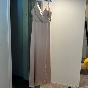 Jenny Yoo Beckett style gown (luxe chiffon) color Prosecco size 12